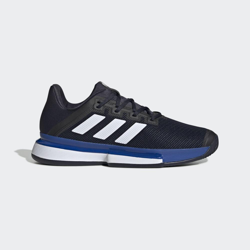 Pantofi Tenis Adidas SoleMatch Bounce Clay Court Barbati Romania - Albi/Albastru Regal EG2219